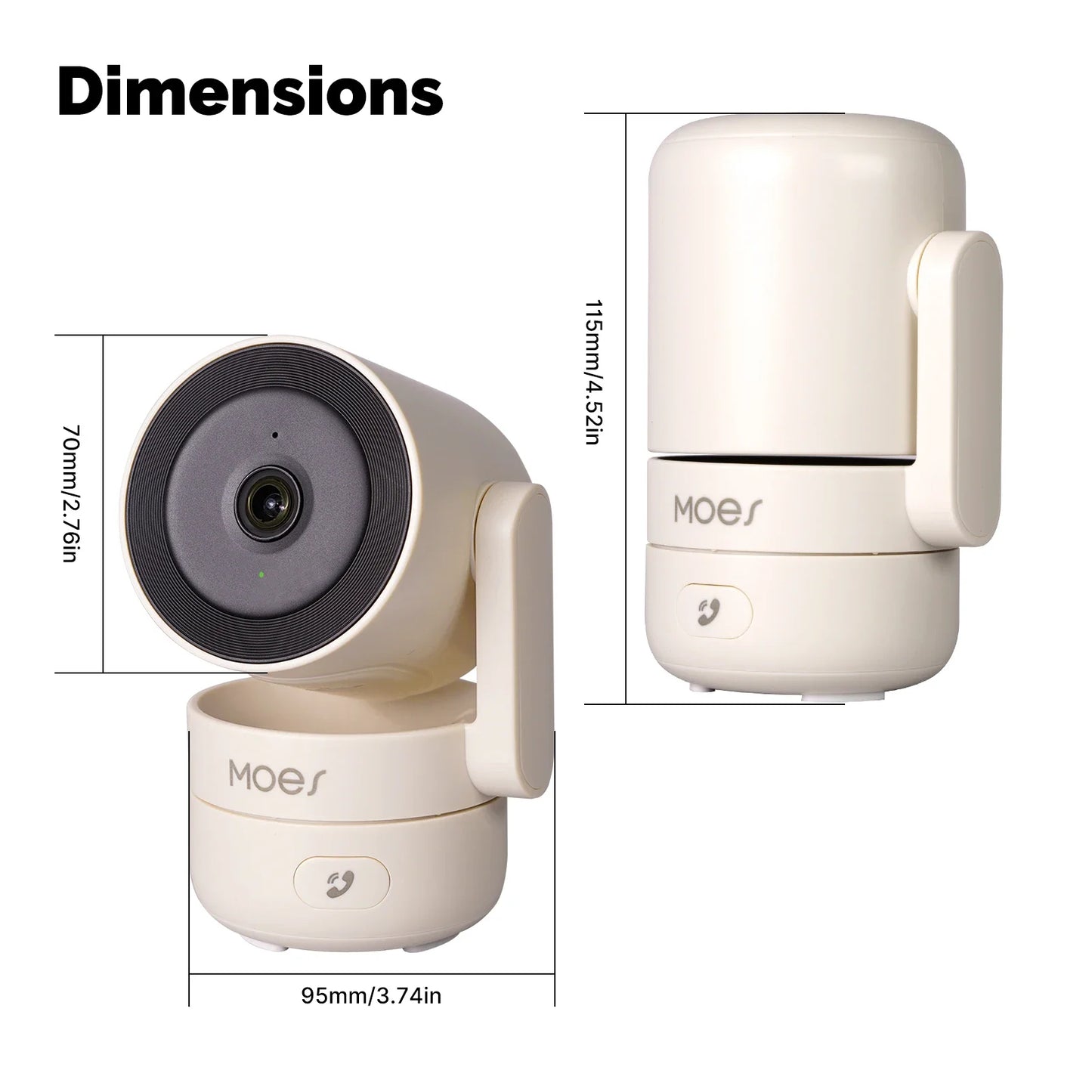 MOES 4MP Indoor/Home Wifi Camera